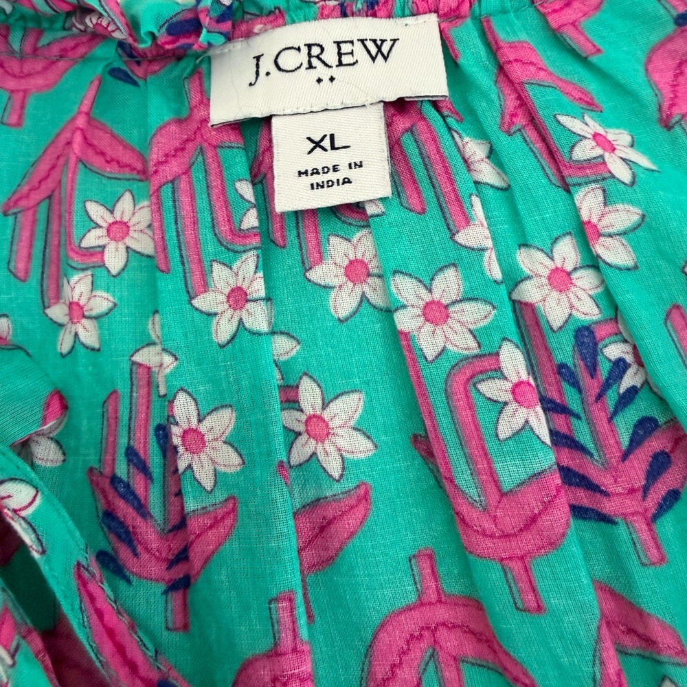 JCrew VNeck floral tiered ruffled dress. - Picture 5 of 5